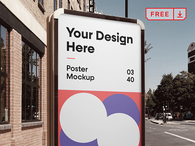 Free City Poster Mockup branding design download font free freebie illustration mockups print psd typography