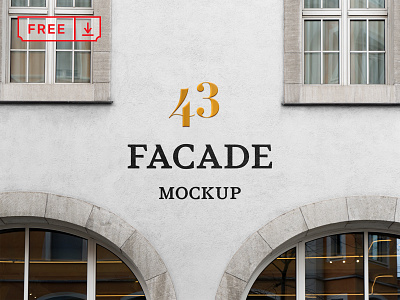 Free Facade PSD Mockup