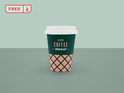 Free Front Coffee Cup Mockup