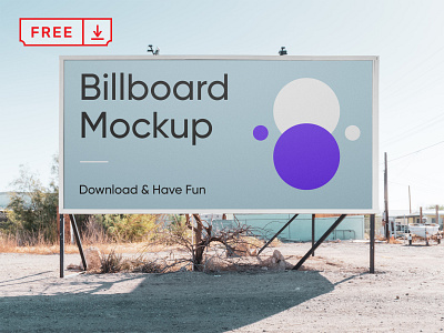 Free Horizontal Billboard PSD Mockup