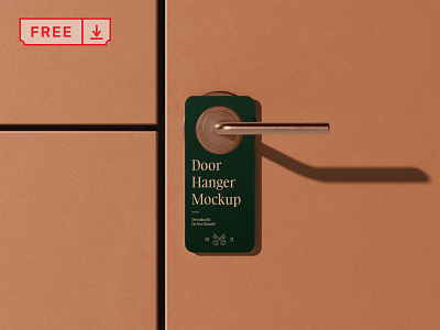 Download Free Door Hanger Mockup By Mr Mockup On Dribbble