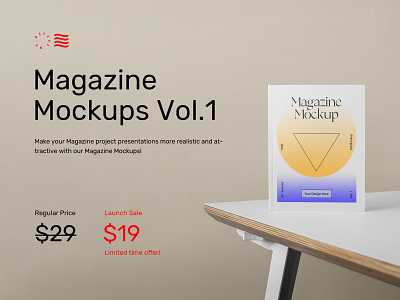 Magazine Mockups Vol. 1 branding cover download identity logo magazine mockup mockups psd template typography