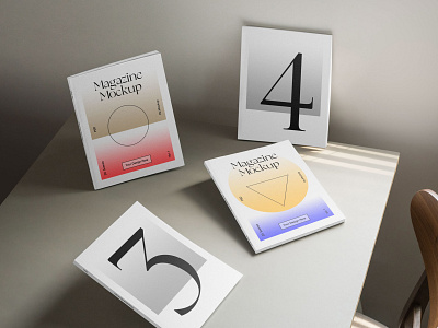 Magazine Mockups Vol. 1 PSD Scenes