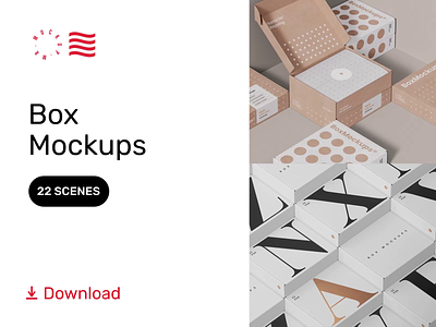 Box Mockups box branding design download identity logo mockup mockups packaging psd template typography