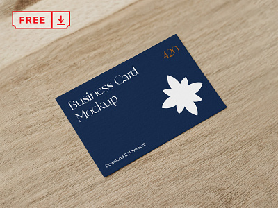 Free Business Card PSD Mockup