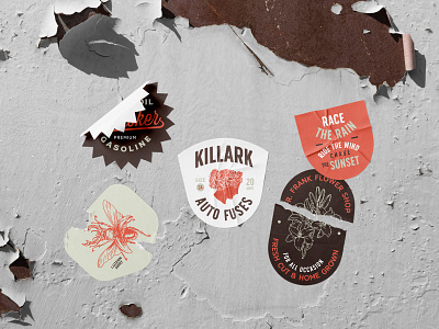 Sticker Mockups PSD Scenes