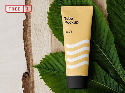 Free Tube Mockup branding cosmetic cream design download free identity logo mockup psd template tube typography