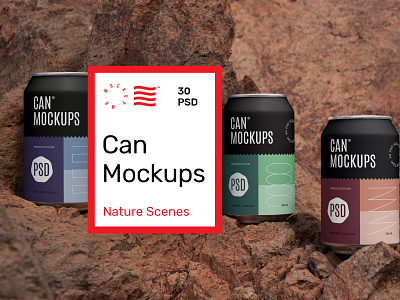 Can Mockups beer beverages branding can design download identity logo metal mockup mockups nature psd scenes template typography