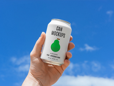 Can Mockups PSD Scenes beer beverages branding can design download identity logo mockup mockups psd template typography