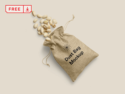Free Dust Bag Mockup bag branding canvas design download free freebie identity logo mockup mockups psd template typography