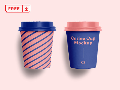 Free Paper Cups Mockup branding cafe coffee cup design download freebie identity logo mockup mockups paper cup psd template typography