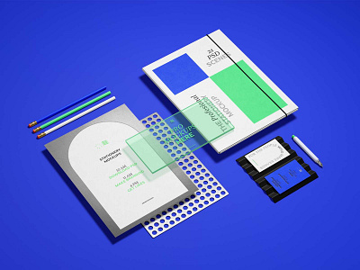 Stationery Mockups PSD Scene icon