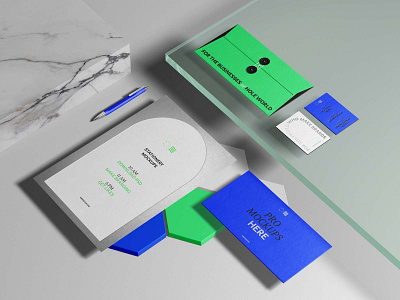 Stationery Mockups PSD Scene corporate