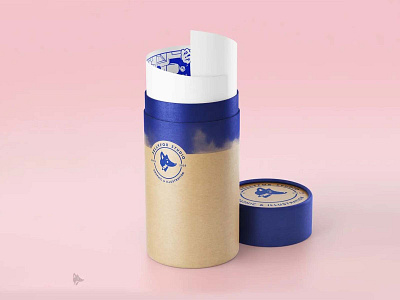 Free Open Paper Tube Mockup