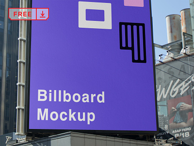 Free Big Vertical Billboard Mockup billboard branding design download free freebie identity logo mockup mockups psd template typography vertical