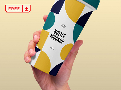 Free Sport Bottle Mockup bottle branding design download free freebie identity logo mockup mockups plastic bottle psd sport template typography