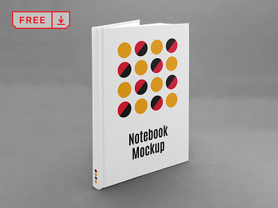 Free Notebook Cover PSD Mockup book free freebie logo