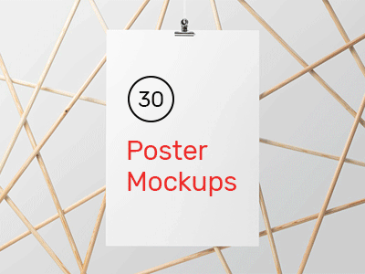 30 Poster Mockups Overview branding dowload frame identity illustration logo mockup print psd stationery typography website