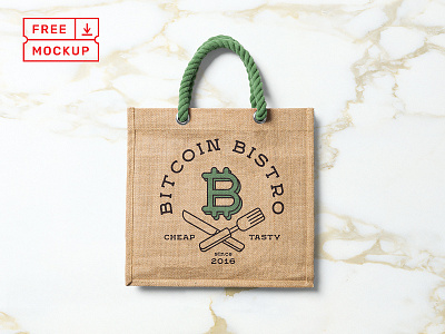 Free PSD Bag Mockup bag branding download free freebie icon identity logo mockups stationery template typography