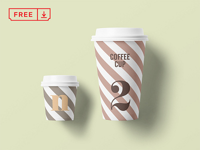 Free Paper Cup Mockup