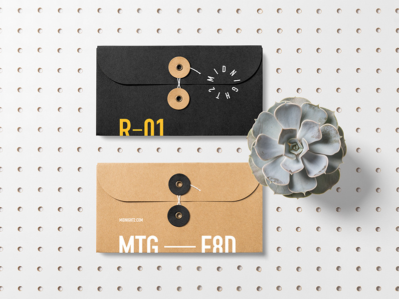 Envelopes Mockups Premade Scene identity plant psd bundle logo branding stationery template mockup letterhead envelope download