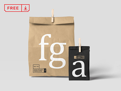 Paper Bag Mockups bags branding download food free freebie identity mockups paperbags psd stationery typography