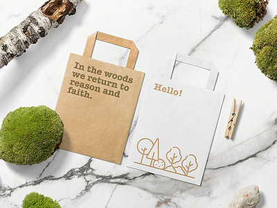 Paper Bags Mockup Premade Scene branding bundle download identity letterhead logo mockup paperbag plant psd stationery template