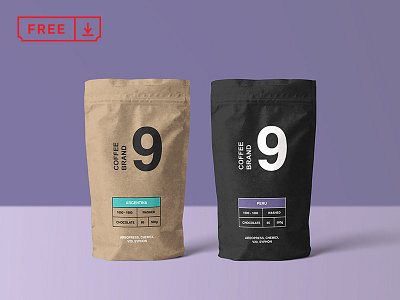 Paper Coffee Bag Mockup