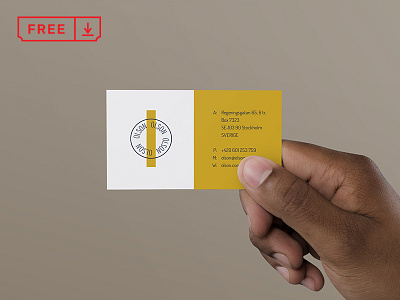 Hand Holding Business Card
