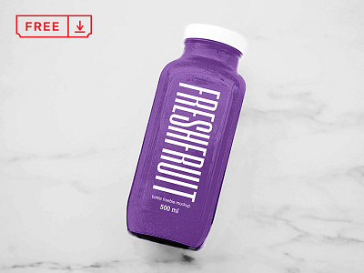 Juice Bottle Mockup