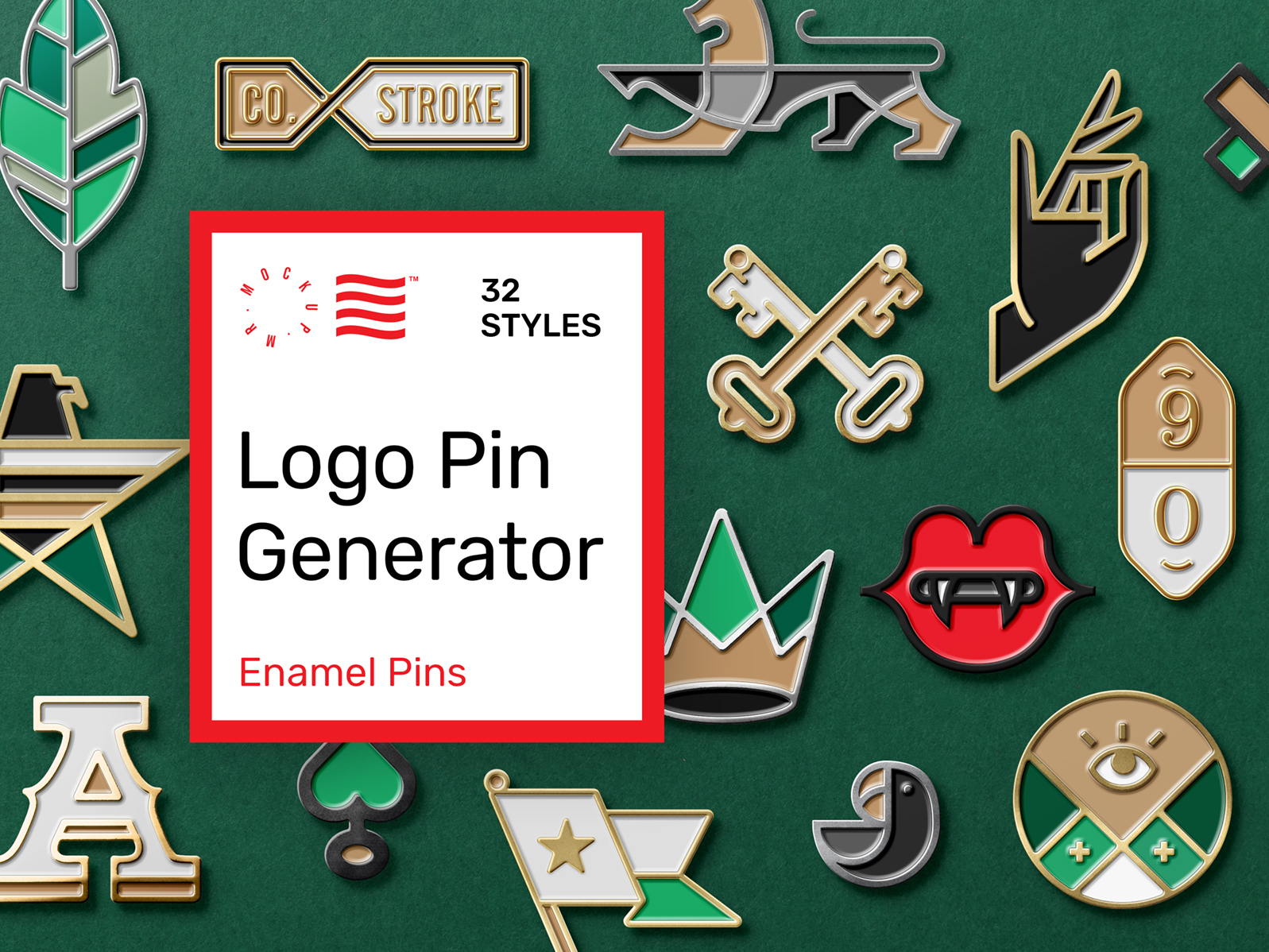 Download Logo Enamel Pin Mockup by Mr.Mockup™ on Dribbble