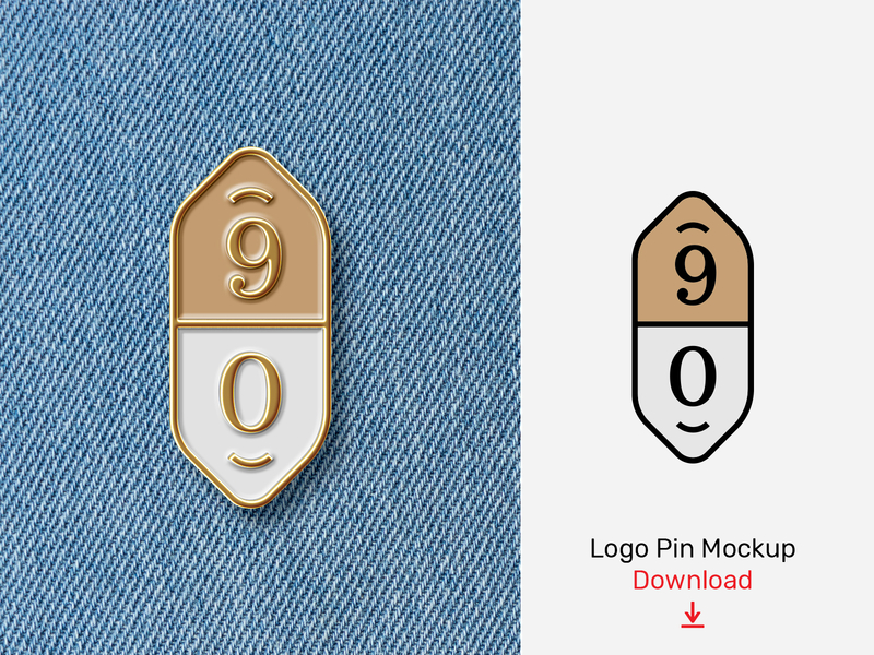 Download Logo Enamel Pin Mockup by Mr.Mockup™ on Dribbble PSD Mockup Templates