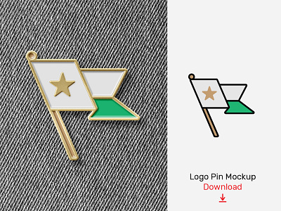 Logo Enamel Pin Mockup branding bundle corporate download icon identity illustration logo logotype mockups psd stationery template typography