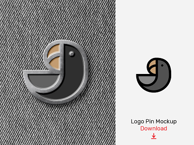 Download Logo Enamel Pin Mockup by Mr.Mockup™ on Dribbble