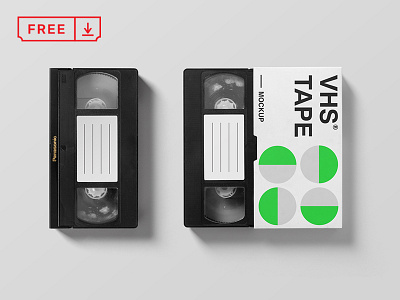 VHS Mockups brand branding bundle cassette design download font free freebie icon identity logotype mockup psd retro template typography vhs