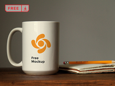 Mug Mockup On Table brand branding bundle design download font free freebie icon identity logotype mockup mug on table psd table template typography