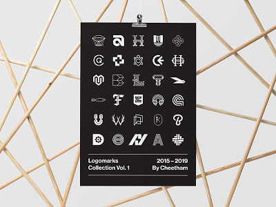 Poster Mockup / Clips branding download font frame identity logo mockups print psd stationery template typography