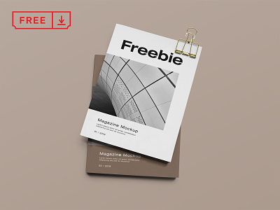 Magazine Mockup branding bundle design download font free freebie icon identity logotype magazine magazine cover mockup psd template typography