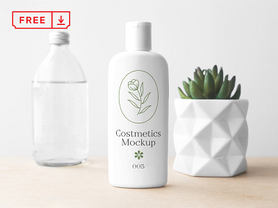 Cosmetics Bottle PSD Mockup