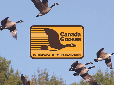 Letterkenney - Canada Gooses badge badge design brand identity design branding branding design canada canada goose design geese goose illustration letterkenney logo logo design vector