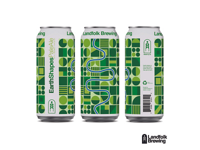 Landfolk Brewing - EarthShapes Can Label