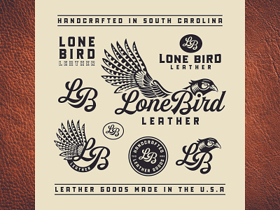 Lone Bird Leather Brand Identity (South Carolina, USA)