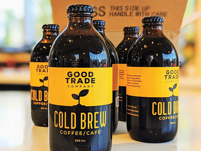 Cold Brew Label for Good Trade Co. (Calgary, AB) bottle label coffee coffee label cold brew label design label packaging packaging packaging design