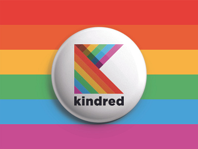 Kindred Cochrane Pride Society Logo badge badge design branding branding design design illustration inclusion lgbtq logo logo design typography