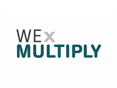 WExMultiply Logo branding event green logo mint multiply we