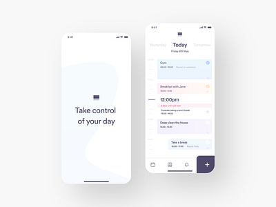 Time Control Concept app appdesign calendar concept design productdesign time ui ux