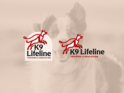 K9 Lifeline - Rejected Logo branding dog illustration k9 leash logo