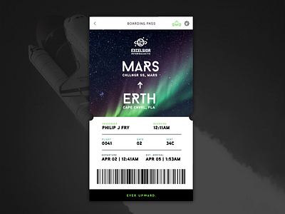 Daily UI 024 - Boarding Pass