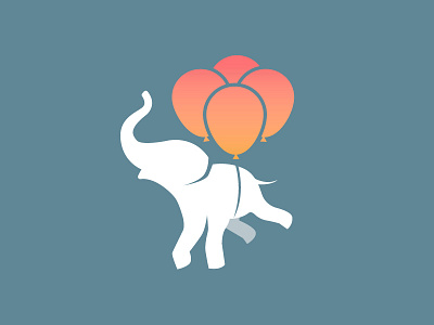 Logo WIP balloons elephant logo