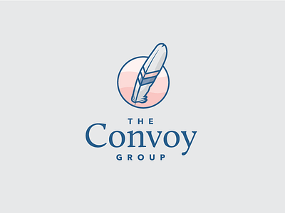 The Convoy Group convoy feather life coach logo